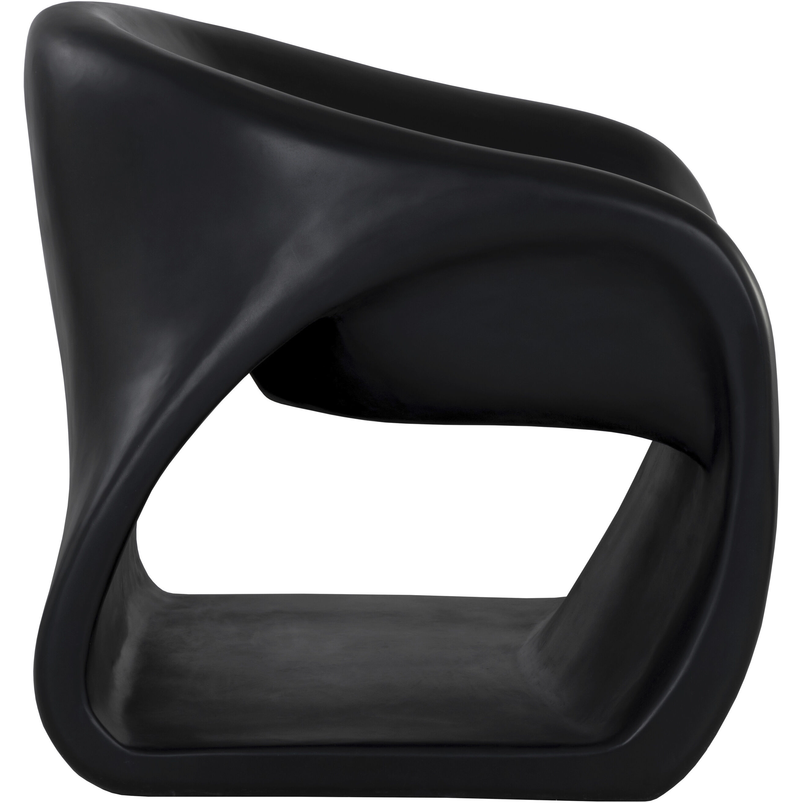 Orson Black Outdoor Lounge Chair